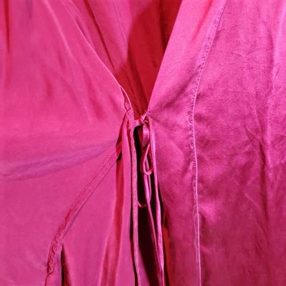 Nordstrom Lingerie Silk robe purple S - Picture 4 of 6